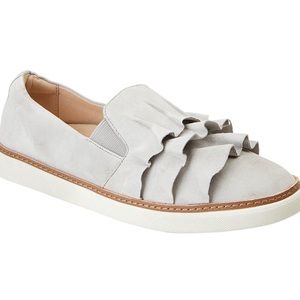 Vionic grey ruffle flat shoe size 7